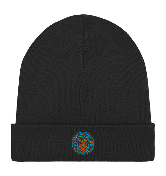 Logo Stick - Organic Rib Beanie