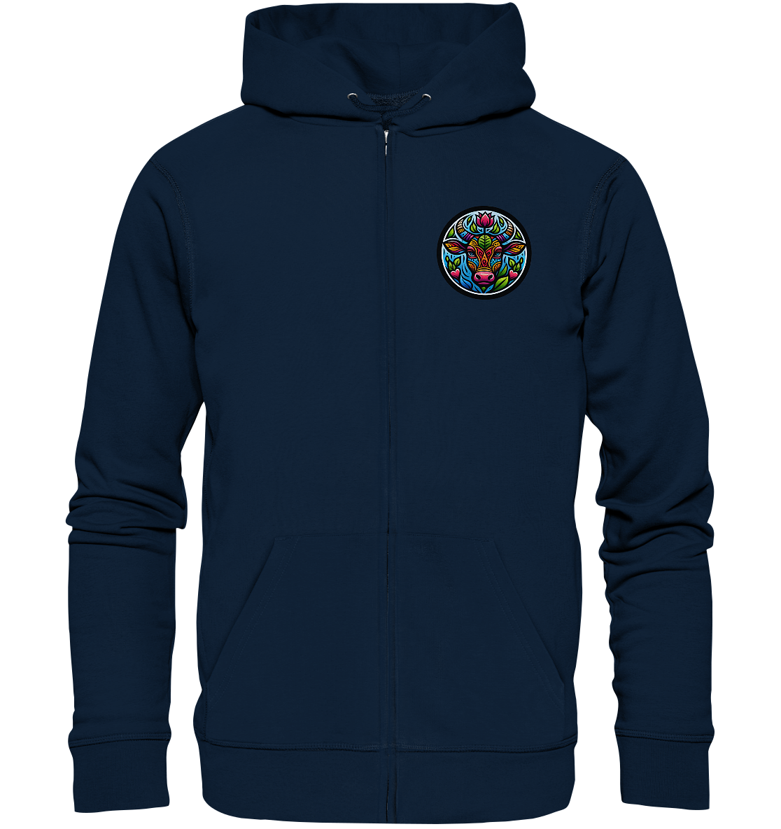 Logo Print  - Organic Zipper