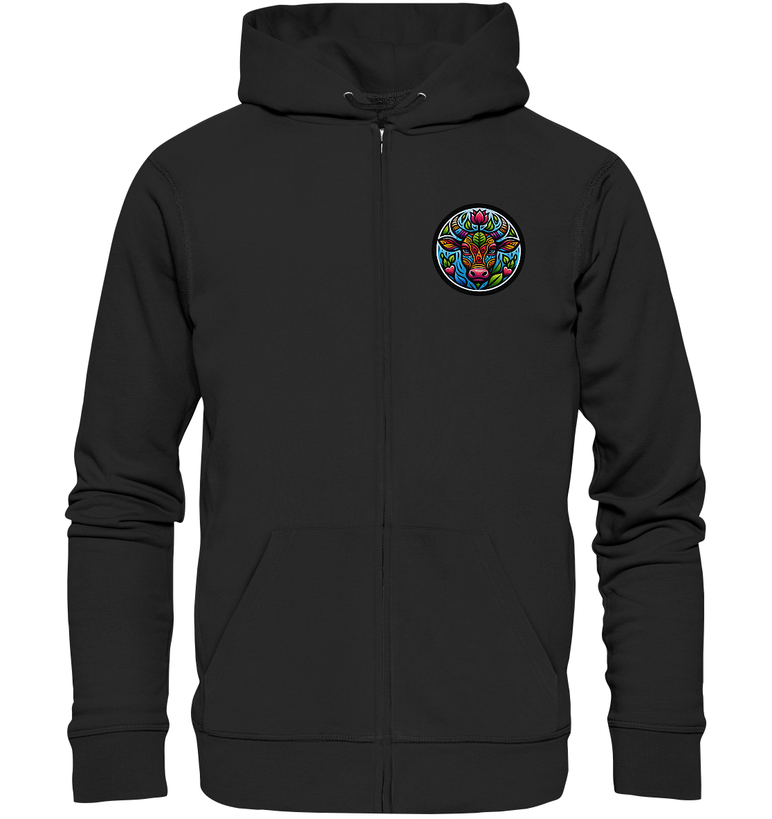 Logo Print  - Organic Zipper